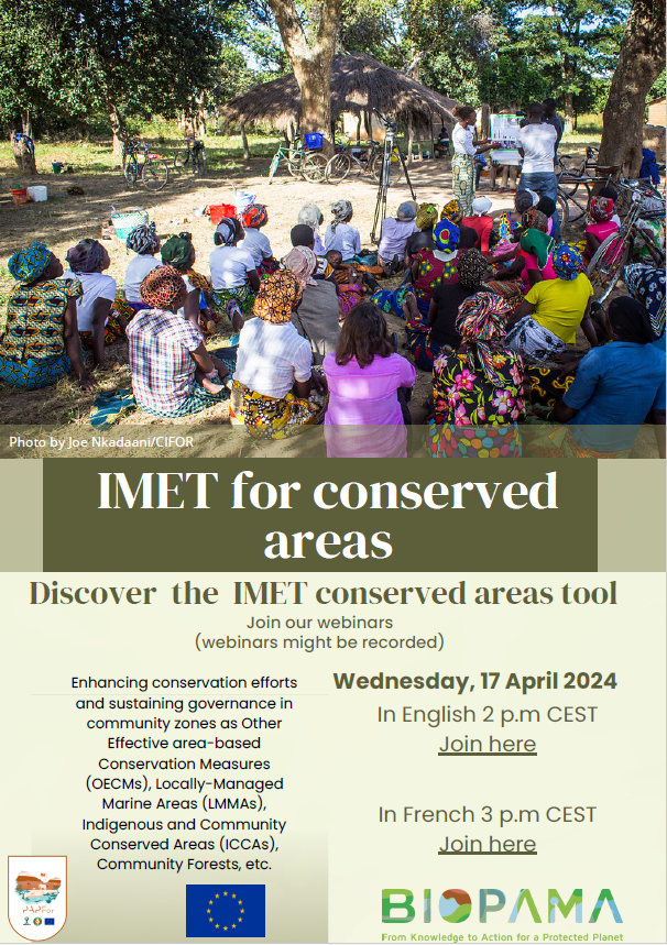IMET for conserved areas poster